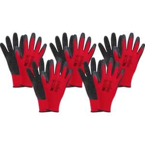 Arbeitshandschuhe Latex Rot 5 Stck. Größe 9