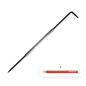 Bauheld Anreißnadel Metall 175 mm Zwei Nadeln