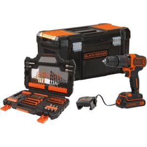 Black+Decker 18 V Akku-Schlagbohrschrauber BDCHD18S1KA inkl. 1