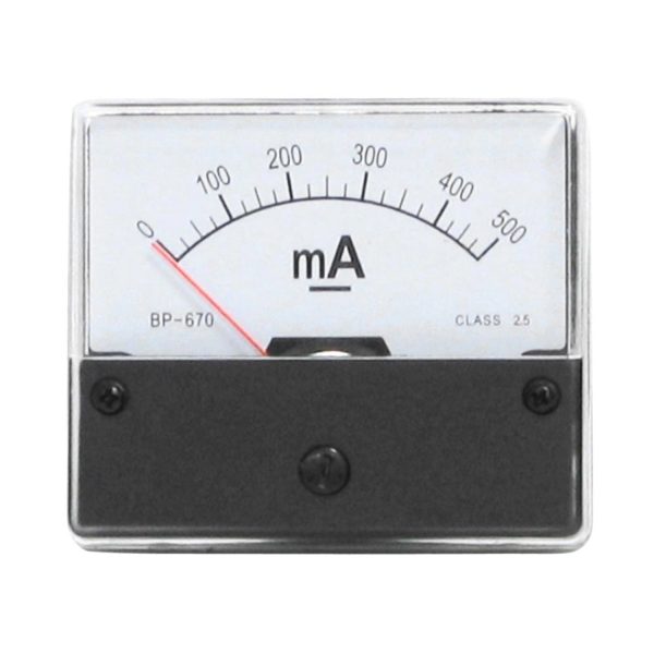 Blanko Amperemeter 0-500 mA DC Zum Einbau