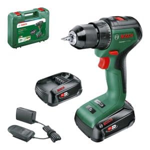 Bosch 18 V Akku-Bohrschrauber UniversalDrill 18V-60 inkl. 2 Ah Akkus mit Koffer