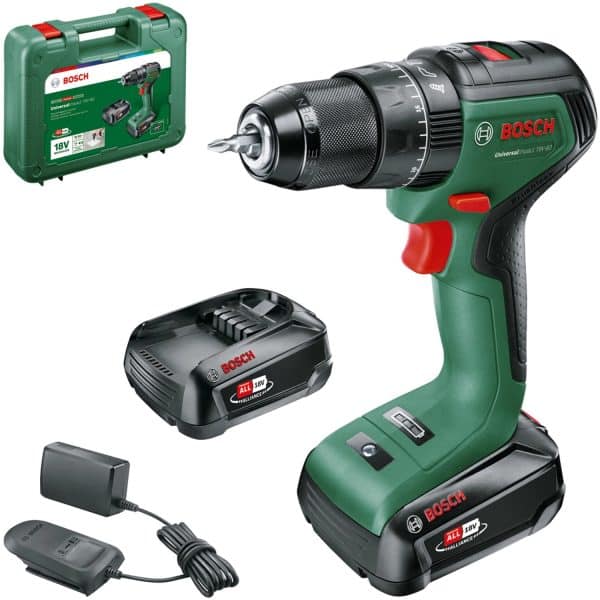 Bosch 18 V Akku-Schlagbohrschrauber UniversalImpact 18V-60 inkl. 2 x Akku 2 Ah