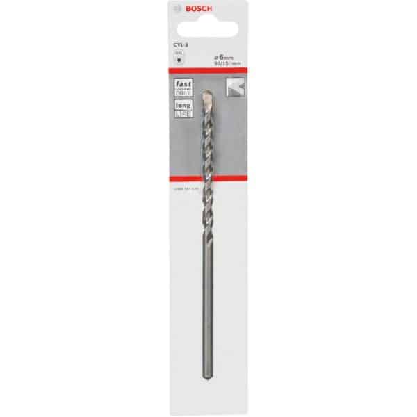 Bosch Betonbohrer 6 mm x 90 mm x 150 mm CYL-3