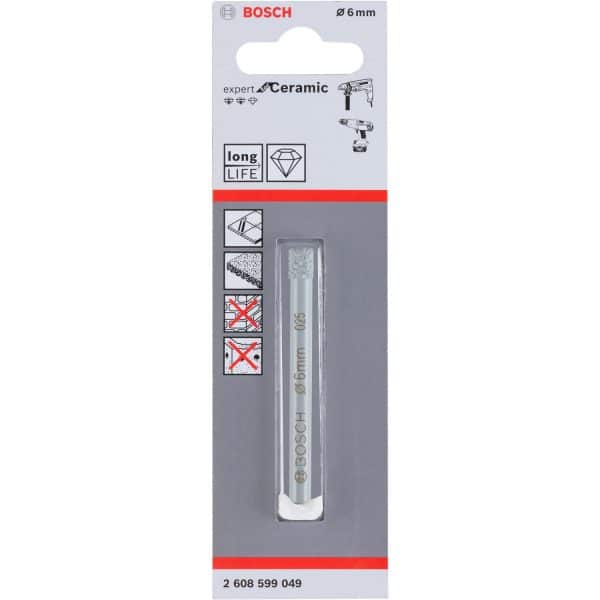 Bosch Diamantbohrer für Keramik 6 mm x 66 mm