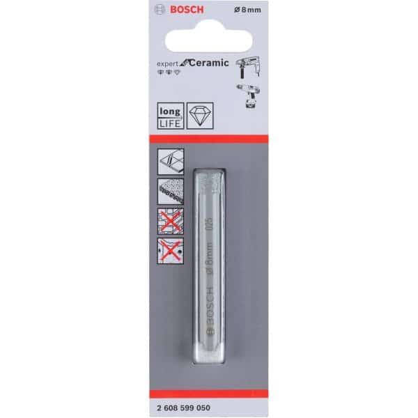 Bosch Diamantbohrer für Keramik 8 mm x 66 mm