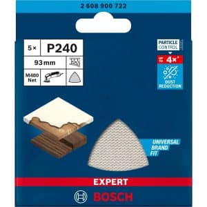 Bosch Expert Netzschleifblatt M480 93 mm x 93 mm K240 5 Stück