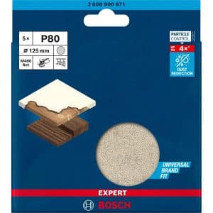Bosch Expert Netzschleifblatt M480 Ø 125 mm K80 5 Stück