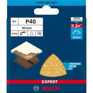 Bosch Expert Schleifblatt C470 93 mm x 93 mm K40 5 Stück