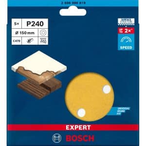 Bosch Expert Schleifblatt C470 Ø 150 mm K240 5 Stück