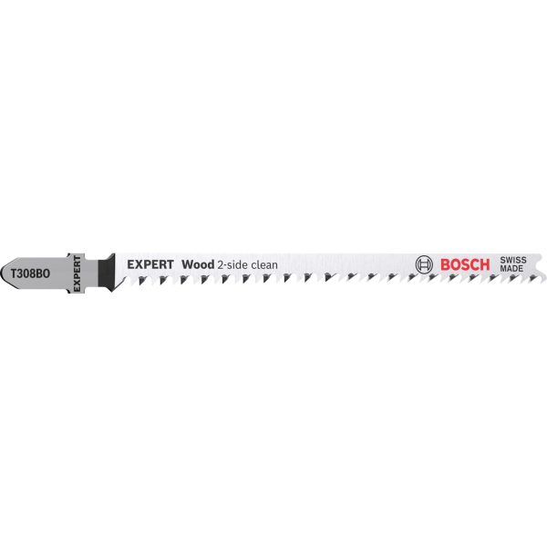 Bosch Expert Stichsägeblatt Wood 2-Side Clean T 308 BO 2 Stück
