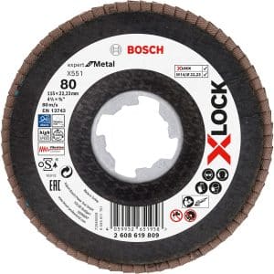 Bosch Fächerschleifscheibe X-Lock X551 Metall 115 x 22