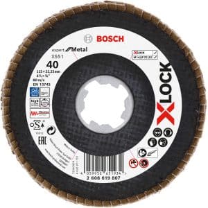 Bosch Fächerschleifscheibe X-Lock X551 Ø 115 mm x 22