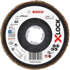 Bosch Fächerschleifscheibe X-Lock X551 Ø 125 mm x 22