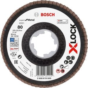 Bosch Fächerschleifscheibe X-Lock X551 Ø 125 mm x 22