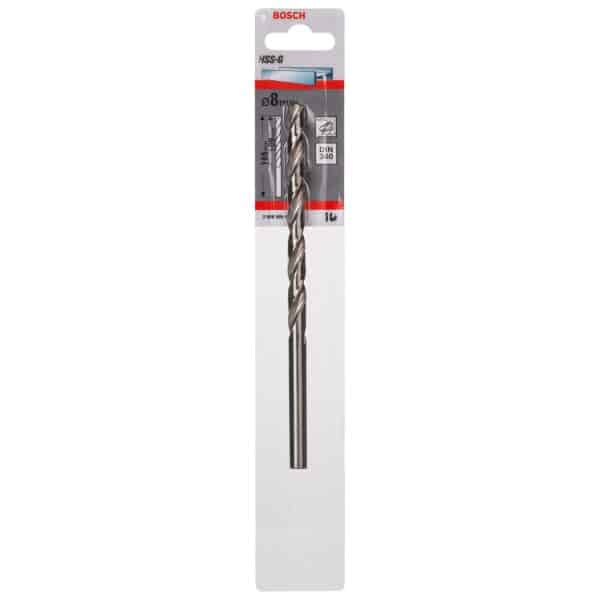 Bosch HSS-Metallbohrer DIN 340 8 mm x 109 mm x 165 mm