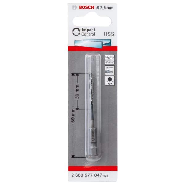 Bosch HSS-Spiralbohrer Impact Control 2