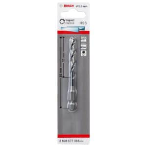 Bosch HSS-Spiralbohrer Impact Control 5 mm x 91 mm x 52 mm