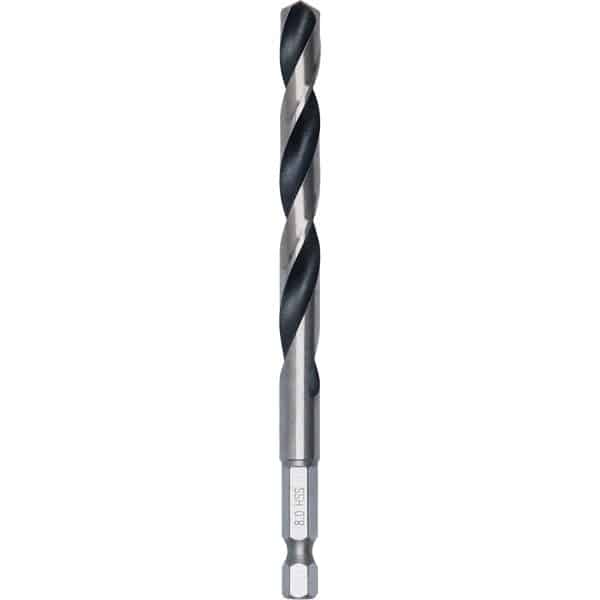 Bosch HSS-Spiralbohrer PointTeQ mit Sechskantschaft 8 mm