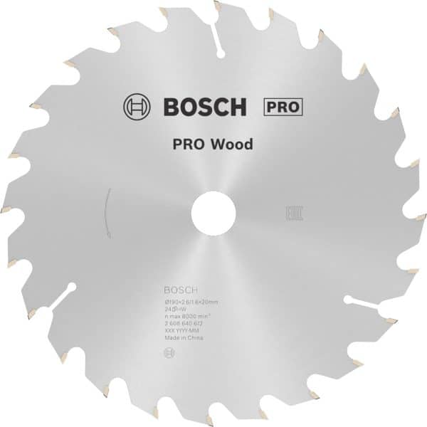 Bosch Hartmetall Kreissägeblatt 190 mm x 20 mm x 2