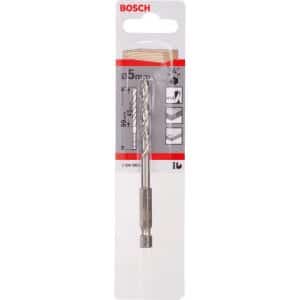 Bosch Holzspiralbohrer 1/4 Zoll-Sechskantschaft Ø 5 mm x 99 mm