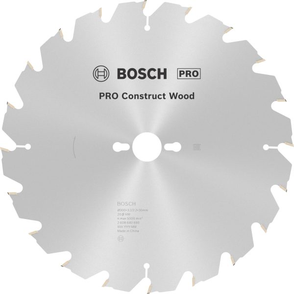 Bosch Kreissägeblatt Construct Wood 300 x 30 x 3