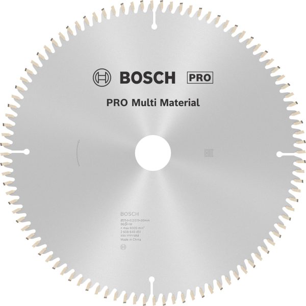 Bosch Kreissägeblatt Multi Material 254 mm x 32 mm x 30 mm 96 Zähne