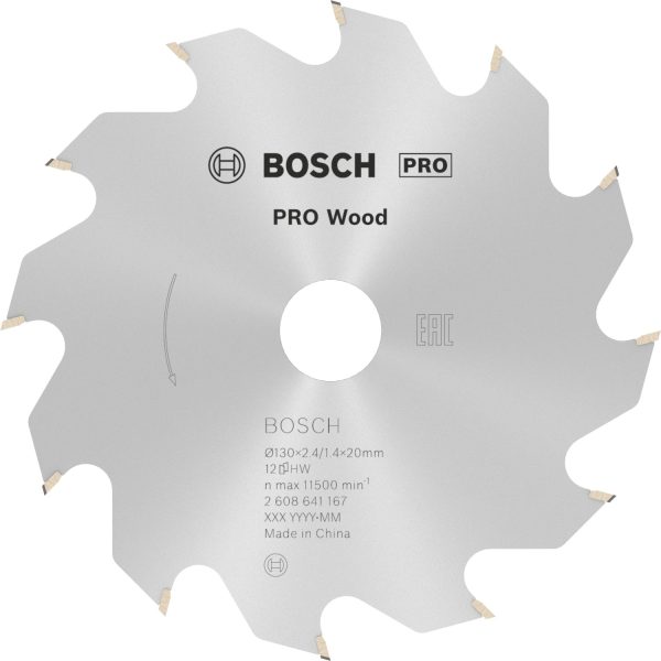 Bosch Kreissägeblatt Optiline Wood 130 mm x 24 mm x 20 mm 12 Zähne