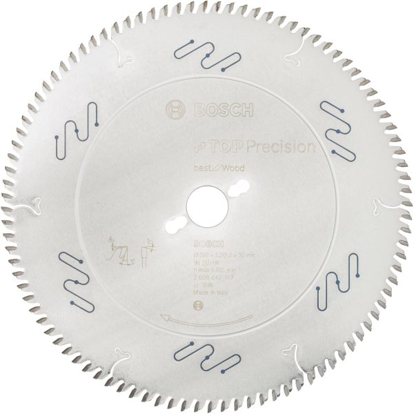 Bosch Kreissägeblatt Top Precision Best for Wood 300 x 30 x 3