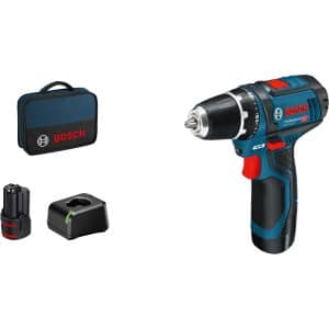 Bosch Professional 12 V Akku-Bohrschrauber GSR 12V-15 inkl. 2 Ah Akkus