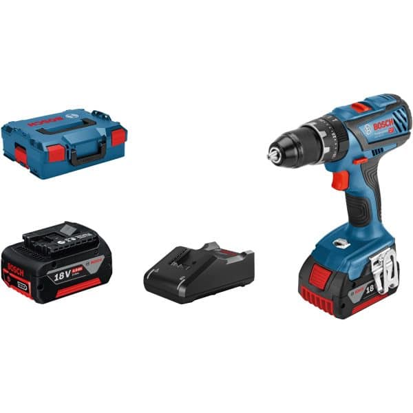 Bosch Professional 18 V Akku-Schlagbohrschrauber GSB 18V-28 inkl. 4 Ah Akkus