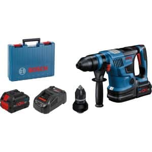 Bosch Professional Akku-Bohrhammer Biturbo GBH 18V-34 mit 2 Akkus