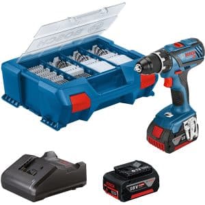 Bosch Professional Akku-Bohrschrauber GSR 18V-28 mit Akkus & 82 AC-Set in L-Case