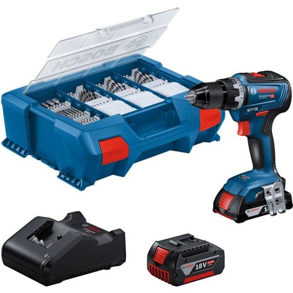 Bosch Professional Akku-Bohrschrauber GSR 18V-55 mit Akkus