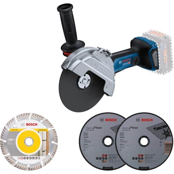 Bosch Professional Akku-Winkelschleifer GWS 18 V-180 PC Solo