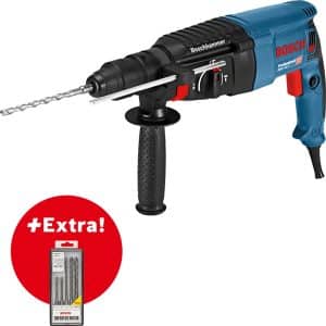 Bosch Professional Bohrhammer GBH 2-26 inkl. 5-tlg. Zubehör in L-Case