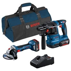 Bosch Professional Combi-Kit GWS 18V-7 & GBH 18V-22 mit Akkus