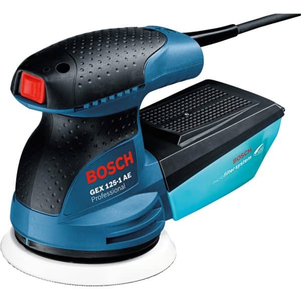 Bosch Professional Exzenterschleifer GEX 125-1 AE 250 W mit Schleifblatt