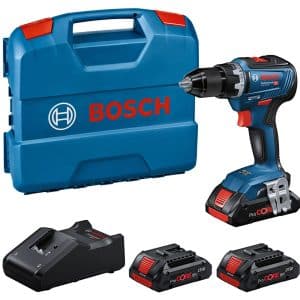 Bosch Professional Set Akku-Bohrschrauber GSR 18V-55+3x ProCore 18V 4Ah L-Koffer