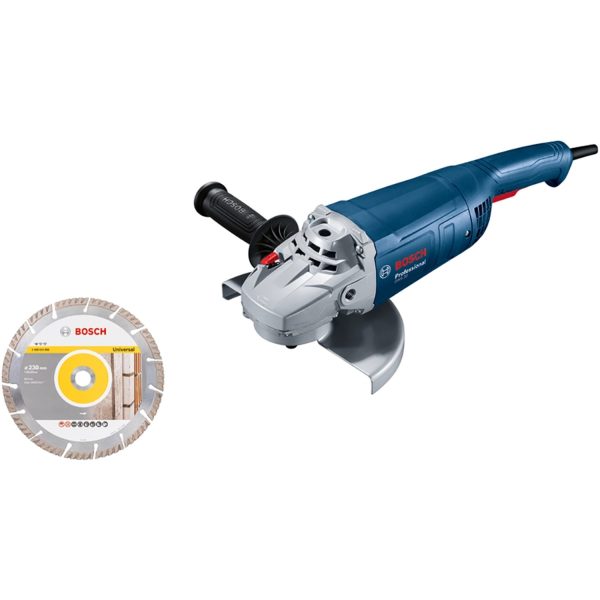 Bosch Professional Winkelschleifer GWS 20-230 P 2.000 W mit Diamantscheibe