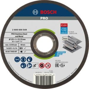 Bosch Schleif-Trennscheibe Rapido Inox 125 mm x 1