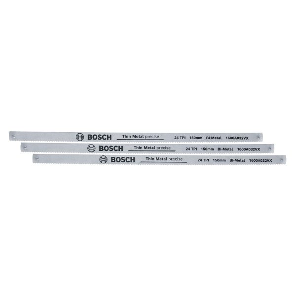 Bosch Universal-Bügelsägeblätter 150 mm 24 TPI 3 Stück