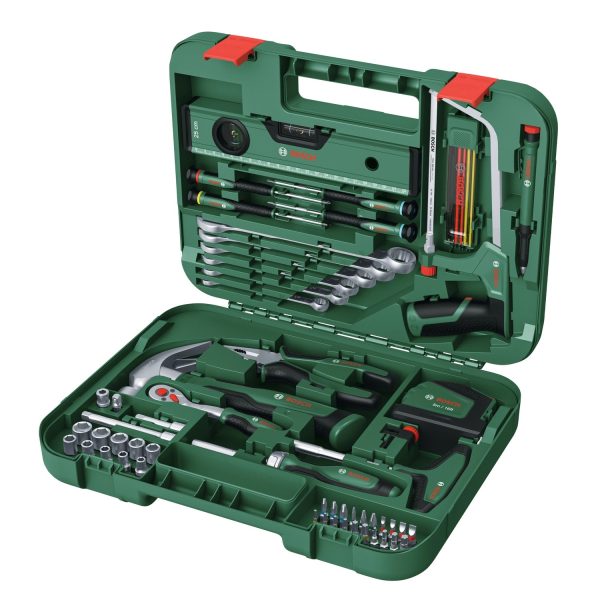 Bosch Werkzeugkoffer Advanced mit 64-teiliges Werkzeug-Set