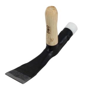 D&O Pflasterhammer 7 cm mit Gummiaufsatz und Holzgriff