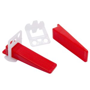 Dalsys Fliesen Nivelliersystem Set 1mm 100x Zuglaschen 100x Keile