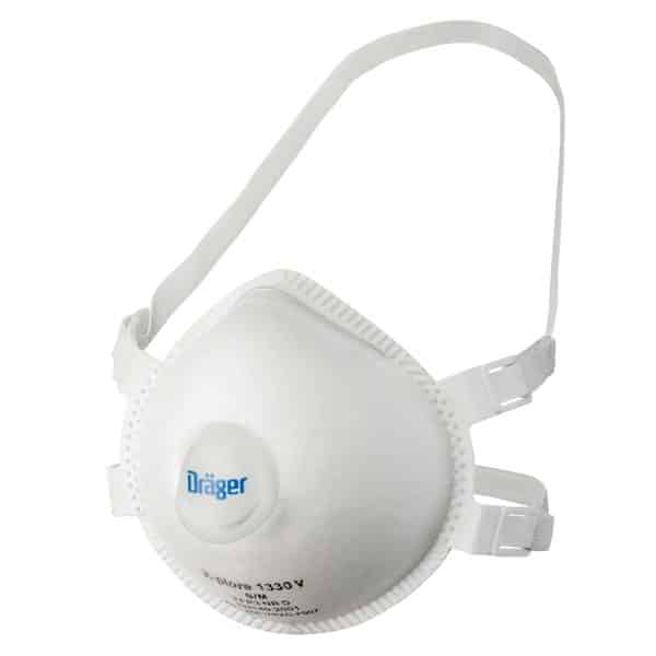 Dräger Feinstaubmaske X-plore 1330 V FFP3 mit Ventil Gr. S-M 5 Stück Weiß