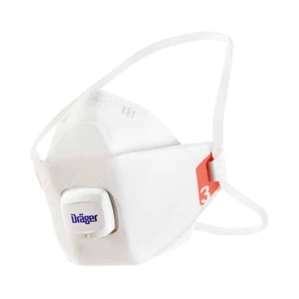 Dräger Feinstaubmaske X-plore 1930 V FFP3 mit Ventil Gr. M-L 10 Stück Weiß