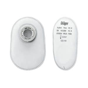 Dräger Partikelfilter Bajonett Pure P3 R 2 Stück Weiß