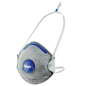 Dräger Staubmaske X-plore 1320 V Odour mit Ventil 10 Stück Grau