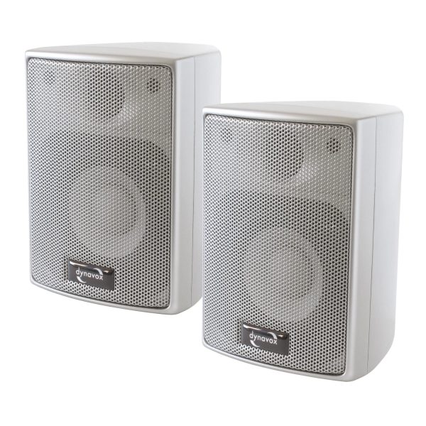 Dynavox AS-301 Miniboxen Lautsprecher Silber Paarpreis