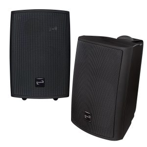 Dynavox PB-402 Wetterfeste 3-Wege-Boxen Mit Halterung Schwarz